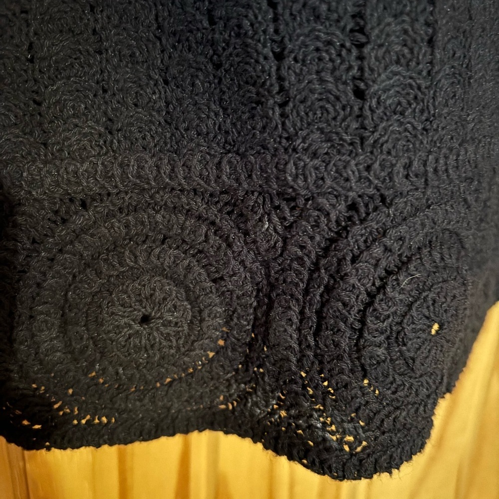 J Jill black crocheted vest - Picture 3 of 4